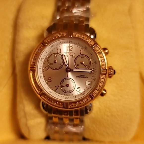 Invicta Diamond Bezel Chronograph Sapphire Coated Watch - Picture 12 of 16